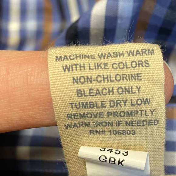 EUC Mens Duluth Trading Co L/S Wrinkle Fighter Button Down Shirt SZ L - Picture 5 of 5